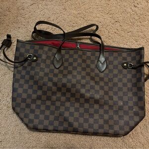 Daisy rose x Katy roach checkered tote